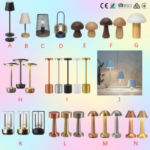 Lampade da Tavolo Ricaricabili in Metallo per Ristorante con Base di Ricarica Wireless, <span class=keywords><strong>LED</strong></span>, Lega di Alluminio, Dimmerabili al Tocco e Stazione di Ricarica - Product Image 1