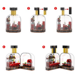270 Piezas MOC4107 Serie Ciudad, Bloques de Construcción de Bar, Plástico ABS, Modelos de Botellas Abribles Creativos, Juego de Bloques de Ensamblaje DIY, Regalo para Niños - Product Image 4