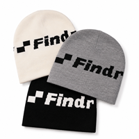 Bonnet en tricot jacquard personnalisé avec logo, pour homme et femme, style décontracté, protection contre le froid