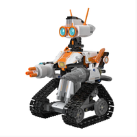 Cada C83002W Robot d'exploration Mars Z-BOT à double commande, blocs de construction de robot marcheur, ensemble de blocs de construction de robot avec lumières LED