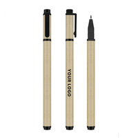 Bolígrafo Ecológico de Papel con Tinta de Gel (Negro/Azul) Punta de 1.0 mm, Opción de Logotipo Personalizado para Uso en Oficina y Escuela - Marca TJ