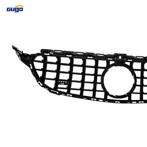 Griglia Paraurti Anteriore GUGO W205 per Mercedes Classe C Berlina Coupé, Stile GT Argento Metallizzato, Kit Carrozzeria - Product Image 4