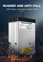 Chargeur de batterie LiFePO4 29,2 V 25 A pour vélos électriques/tricycles/robots, adaptateur haute tension pour véhicules et appareils électroniques