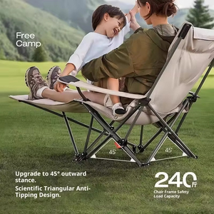 Fauteuil inclinable pliant moderne personnalisable pour le déjeuner, avec accoudoirs à quatre positions, pieds en métal épaissis, installation facile, pour extérieur et plage, vente en gros - Product Image 2