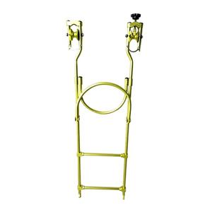 Plateforme de travail suspendue en alliage pour travaux en hauteur, avec échelle à corde isolée, système de blocage automatique à ligne simple et frein à double ligne, tête de corde en alliage d'aluminium pour travaux en hauteur - Product Image 2