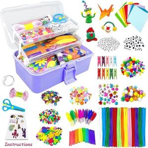 Kit de Limpiapipas de Plástico para Manualidades, 1500 Piezas, Certificado CE para Niños, Ideal para Manualidades con Fieltro - Product Image 2