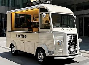 Food Truck Retrò con Carrozzeria in Alluminio Rivettato, Mobili in Noce, Resistente alla Ruggine, Chiosco Mobile per Snack e Dolciumi, Stile Auto d'Epoca - Product Image 5