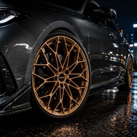 Rines Forjados Personalizados para Volkswagen Arteon 19, 20, 21", Diseño Medida, Negro Brillante, Rines Alto Forjado 12, 000T
