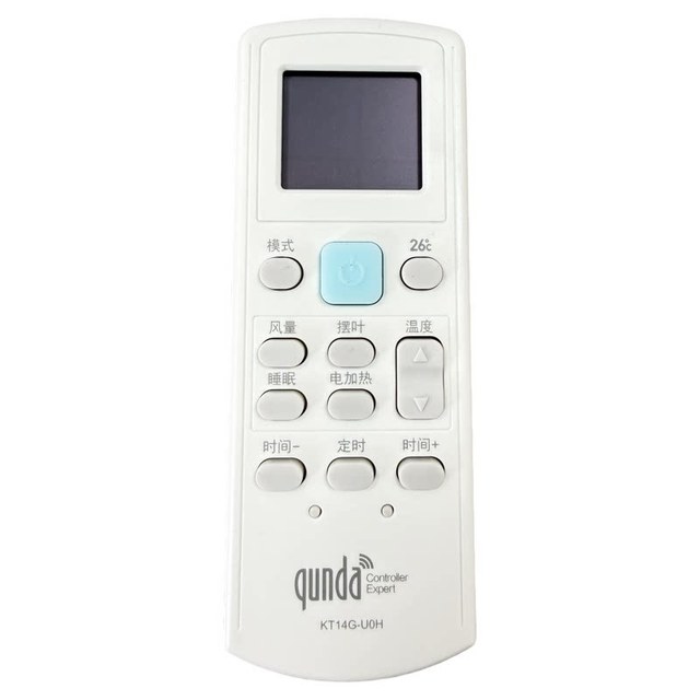 Qunda Air Conditioner Remote Control KT14G-U0H Digital Display Universal For Wall And Floor Unit