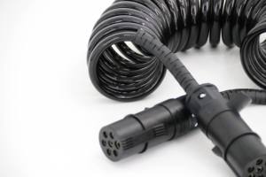 <span class=keywords><strong>Prix</strong></span> usine camion <span class=keywords><strong>remorque</strong></span> 7 broches spirale rallonge feu stop ABS alimentation câble télescopique - Product Image 6