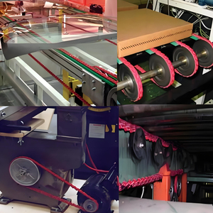Courroie à maillons réglable A13/B17 de type <span class=keywords><strong>CZM</strong></span>, couleur rouge, pour bateau de pêche, avec écrou en V, courroie de liaison PU, courroie de ventilateur, courroies transporteuses - Product Image 6