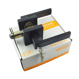 Ba thanh thông qua cửa xử lý đòn bẩy với hiện đại hiện đại mỏng thiết kế vuông cho nhà phòng ngủ hoặc phòng tắm hình ống lockset - Product Image 1