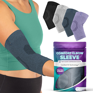 Supporto per Gomito Traspirante con Germanio e Carbone <span class=keywords><strong>di</strong></span> Bambù, Fascia Compressiva per Alleviare Dolori Articolari e Tendiniti - Product Image 4