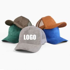 Casquettes de baseball trucker 6 panneaux tendance 2024 pour hommes et femmes, respirantes, style snapback, en maille et daim, pour toutes les saisons - Product Image 1