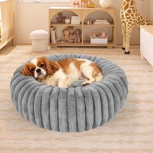 Warm Pet Kennel in Winter High Weight Straight Rabbit Plush Pet <b>Mat</b> Round <b>cat</b> Kennel Dog Bed - Product Image 2