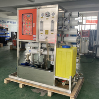Máquinas de desalinización de agua de mar salada con Control automático, uso de barco de planta, máquina de tratamiento de agua de mar FRP RO para beber