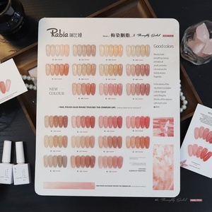 Rabia Moon Tide - Set de Gel para Uñas Efecto Ojo de Gato en Polvo Impermeable, Color Blanco Porcelana con Cuentas de Cristal Luminosas, Efecto Bombilla - Product Image 5