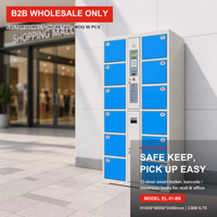 Casier en métal personnalisé avec serrure à clé électronique Armoire de stockage de colis à livraison intelligente à commande par carte