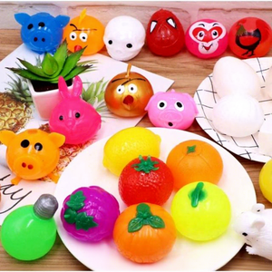 Premium Eco-friendly TPR Squishy <b>Squeeze</b> <b>Ball</b> for Adults Stress Relief Soft Sensory Toy 5 cm High Quality Unisex Donut Fidget - Product Image 1