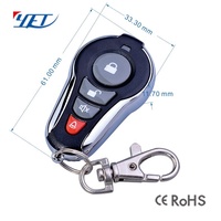 YET147 Télécommande à 4 boutons EV1527 Code d'apprentissage Télécommandes HCS301 Transmetteur à code roulant pour porte automatique
