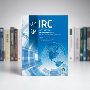 Código Residencial Internacional IRC 2024, Libro de Reglamentos de Construcción de Edificios Residenciales, Formato Paperback para Adultos - Product Image 1
