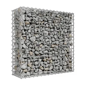 Hot Dipped Galvanized Welded Sack Gabion Basket Prices South Africa 27mm Welding M2 Gabion Boxes Galvanized Wall Decor Gabionen