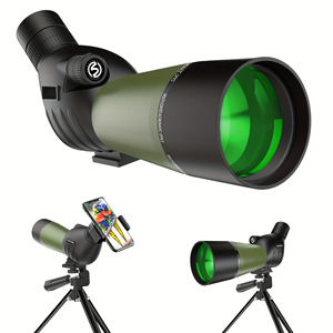 Suncore 25-75x60mm Zoom Birdwatching Scope High Definition Adjustable <b>Tripod</b> Mount Green Optics - Product Image 1