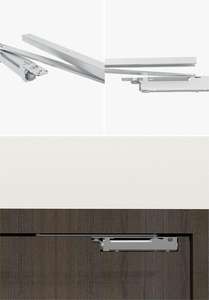 Ferme-porte hydraulique en alliage d'aluminium ignifuge de super qualité H-96V portes en bois d'hôtel en fer moderne du fabricant chinois - Product Image 4