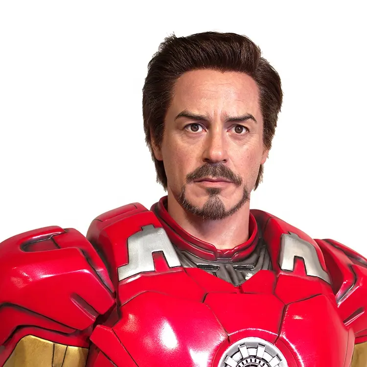 Museo Design Iron Man Art Collection statue di qualità Celebrity Wax Figure