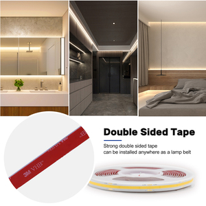 Tira de Luz LED COB Flexible de 24V, 480 LED, Doble Cara, Cinta Adhesiva VHB de 3M, 12W/M, 10mm, IP20, 6500K, Luces LED para Interiores - Product Image 6