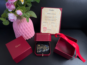 Accessoires d'intérieur de voiture haut de gamme motif léopard, breloques de voiture, fournitures de bureau, idée cadeau, décoration, cadeaux promotionnels d'affaires en argent sterling - Product Image 5