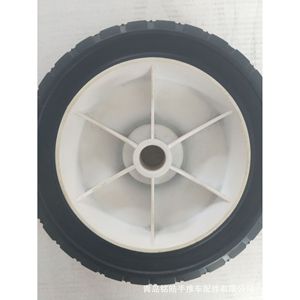 Solid Rubber Wheel 7 Inch Firm Gray Industrial Caster <b>For</b> <b>Tool</b> <b>Cart</b> - Product Image 1