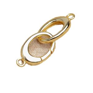 Hebilla de Collar en Forma de 8 Semiterminada de Plata S925 5580, Hebilla de Reparación de Collar de Doble Círculo para Componentes de Joyería de Perlas - Product Image 4