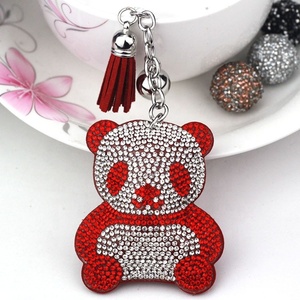 Nouveau Porte-clés Créatif Panda Géant en Strass de Verre Écologique 3D, Pendentif pour Sac de Téléphone Portable, Décoration pour Ongles et Chaussures, Idéal Cadeau - Product Image 5