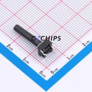 TS6620CJ Tactile Switch Through hole Component (THT)-4P,6x6mm Switch Single Pole Single Throw Round Button Through Hole 6mm - Product Image 2