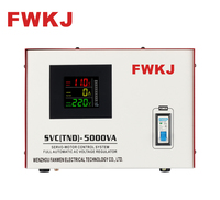 Stabilisateur SVC/TND monophasé AC en cuivre rouge 5 kVA avec commande par servomoteur 50 Hz