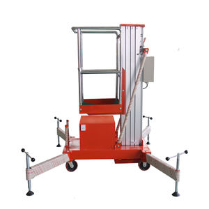 4-10 मीटर इलेक्ट्रिक पोर्टेबल टेलीस्कोपिक एकल मास्ट एक आदमी लिफ्ट एल्यूमीनियम मिश्र धातु ऊर्ध्वाधर लिफ्ट - Product Image 3