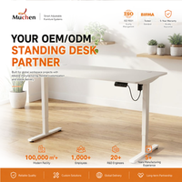 Cadre de bureau debout à trois sections poste de travail de bureau moderne ergonomique automatique pour une utilisation au bureau ou à l'hôpital