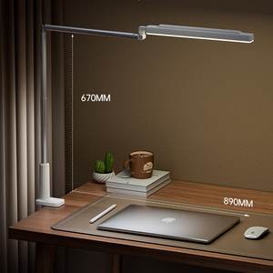 Lámpara de Escritorio LED Moderna con Abrazadera, Ajustable Omnidireccional, 3 Modos de Color, Inalámbrica, Entrada de 5V, Cuidado de la Vista, Simple, para Sala de Lectura, con Batería - Product Image 5