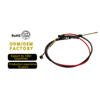 CRUBEST OEM 43750-5K100 Nouveau câble de levier de vitesses automatique universel - Compatible Citroën, matériau acier+PVC