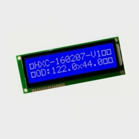 Layar LCD 16X2 dengan Panel Besar 14 Pin, Layar Karakter 2x16 1602 STN Mode Biru Negatif 5V /3V Antarmuka Paralel 4/8bit