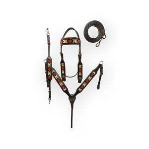 Vente chaude produits de cheval personnalisés cuir Western Headstall collier de poitrine fabriqués à la main par des spécialistes de la selle - Product Image 1