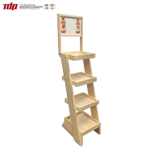 Exhibidor Comercial TDP de Madera Curvada de Múltiples Niveles para Supermercados, Tiendas de Conveniencia, Productos de Consumo Masivo, Exhibición de <span class=keywords><strong>Abarrotes</strong></span>, Estante con Bloques de Color - Product Image 5