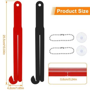 Abre Bolsas de Plástico para Alimentos con Cuchilla de Acero Inoxidable, Cadena para Colgar, Ventosa, Fácil Almacenamiento, Utensilios de Cocina, Herramientas de Corte - Product Image 2