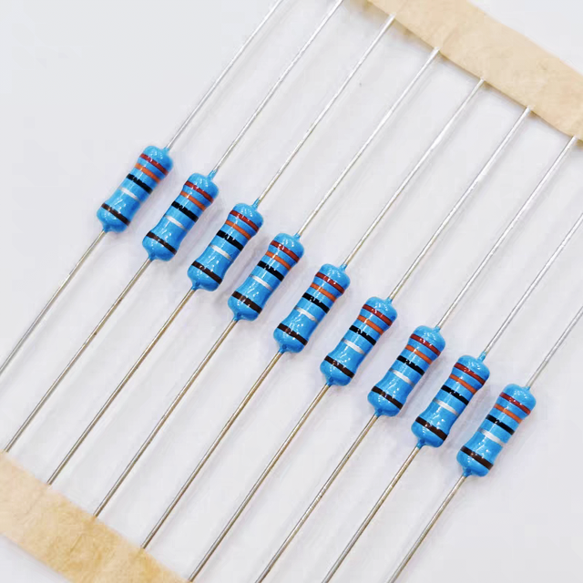 DIP Through-Hole Metal Film Resistor 1/8W-5W 0R-10M High Insulation Resistance for Power Distribution Control Panel Wholesale