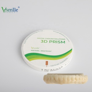 Solutions de couronnes et bridges pour laboratoires dentaires, 16 mm, 18 mm, A1, prisme 3D multicouche haute résistance 800-1200 Mpa, <span class=keywords><strong>zircone</strong></span> dentaire certifiée CE - Product Image 2