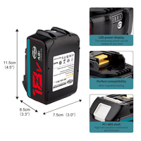 Batteries de remplacement 18V 4,5Ah HOT pour outils électriques rechargeables BL1890 BL1860 BL1850 avec indicateur LED