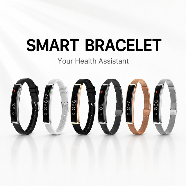 2026 Smart Bracelet Watch APP Gesture Control Fitness Health Monitor Sleep Activity Tracker Stainless Steel Waterproof 3-5 Days