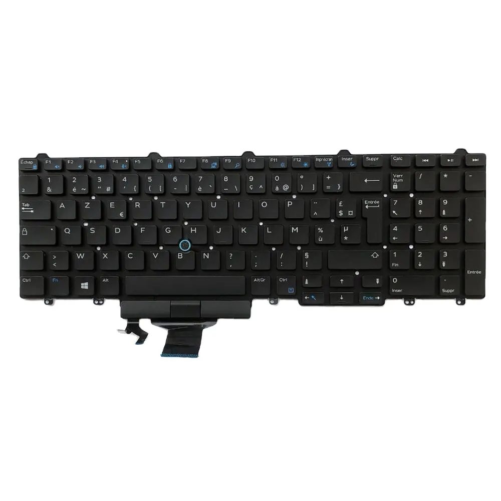 Xiaomi-clavier d'ordinateur portable sun rex, sans rétroéclairage, disposition FR, pour Dell Latitude E5550 E5570 E5580 5550 5580 5590