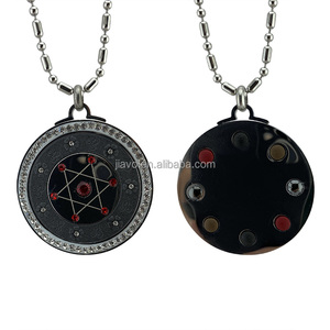 Pendentif quantique à énergie scalaire en matériau volcanique, technologie japonaise avec pierre à infrarouge lointain - Product Image 1